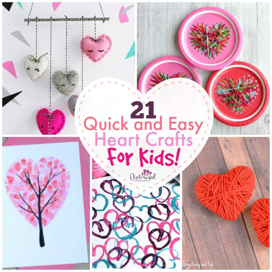 Best ideas about Quick And Easy Crafts For Kids
. Save or Pin 21 Quick and Easy Heart Crafts for Kids · Pint sized Treasures Now.
