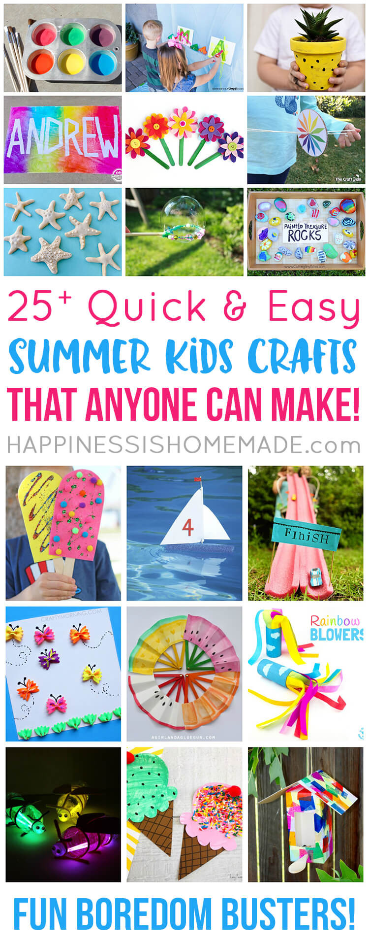 Best ideas about Quick Easy Crafts For Kids
. Save or Pin Easy Summer Kids Crafts That Anyone Can Make Happiness Now.