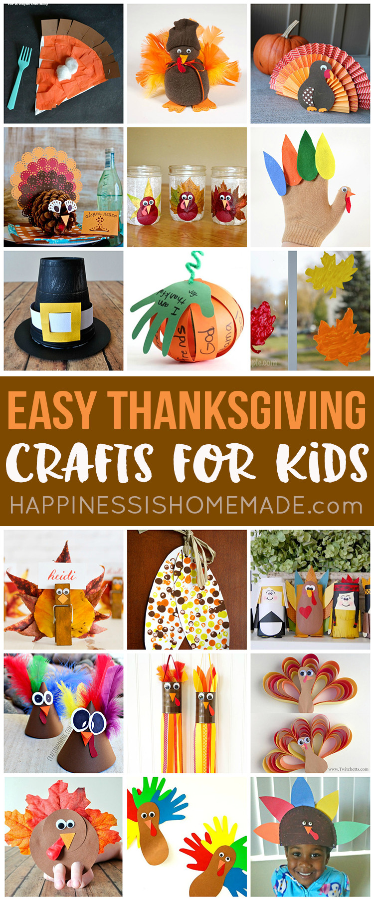 Best ideas about Quick Easy Crafts For Kids
. Save or Pin Easy Thanksgiving Crafts for Kids to Make Happiness is Now.