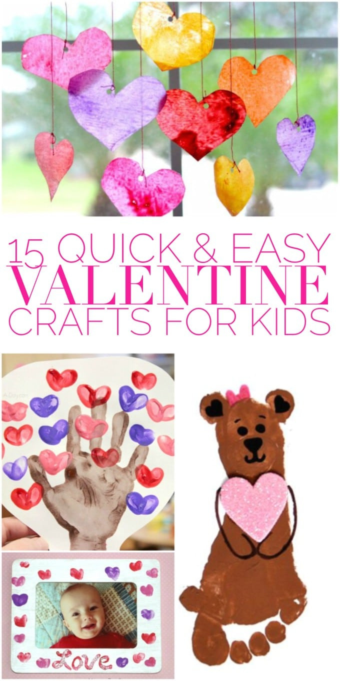 Best ideas about Quick Easy Crafts For Kids
. Save or Pin 15 Quick & Easy Valentine Crafts for Kids Glue Sticks Now.