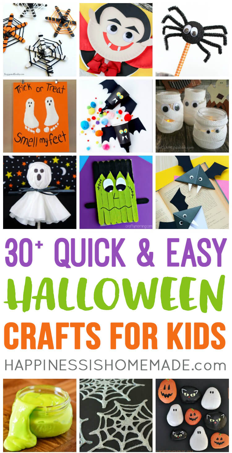 Best ideas about Quick Easy Crafts For Kids
. Save or Pin Quick & Easy Halloween Crafts for Kids Happiness is Homemade Now.