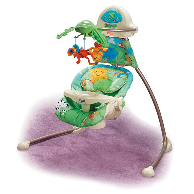 Best ideas about Rainforrest Baby Swing
. Save or Pin Fisher Price Rainforest Open Top Cradle Swing Overstock Now.