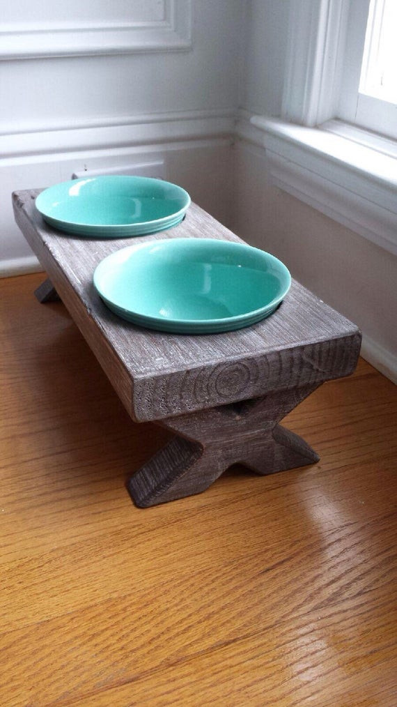 Best ideas about Raised Dog Bowl DIY
. Save or Pin Raised Small Dog Bowl Dish Farm Table Elevated Stand Now.