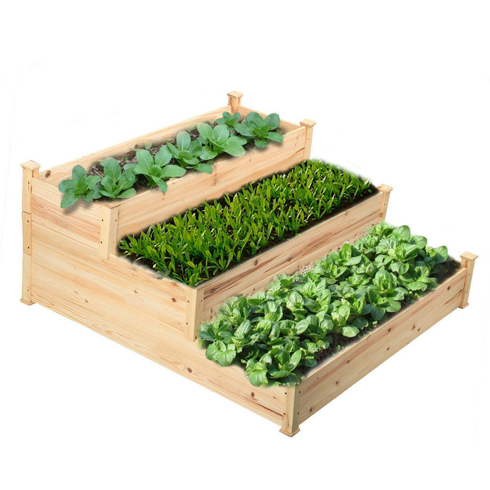 Best ideas about Raised Garden Planter
. Save or Pin Wooden Raised Ve able Garden Bed 3 Tier Elevated Planter Now.