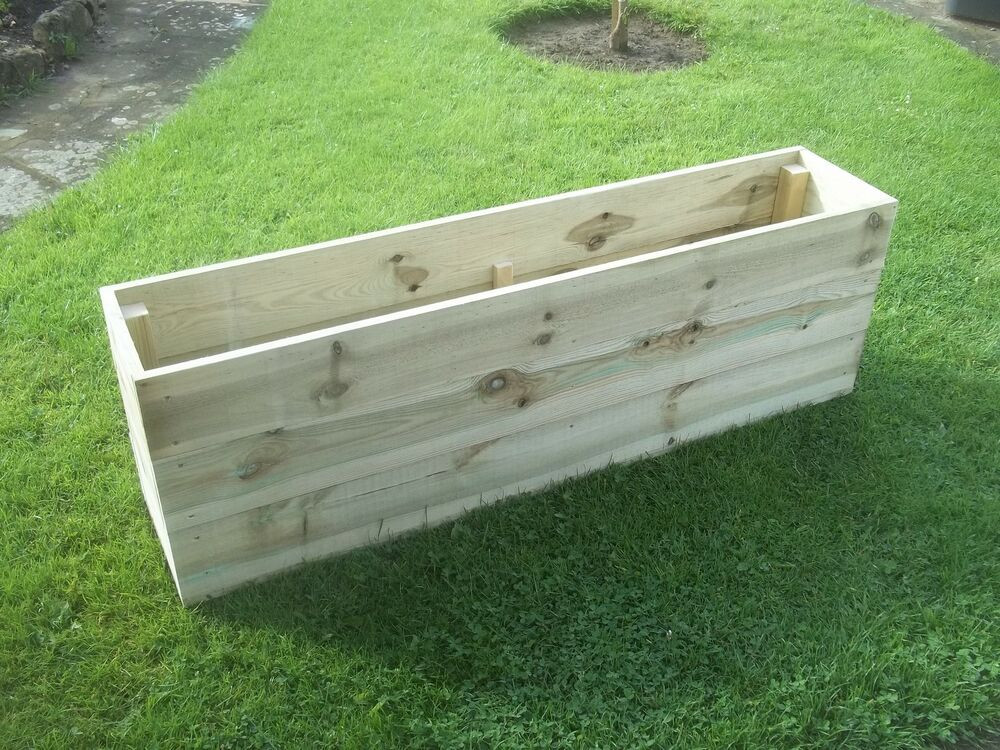 Best ideas about Raised Garden Planters
. Save or Pin Wooden Garden Planter Raised Bed 4 ft long Now.