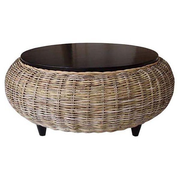 Best ideas about Rattan Coffee Table
. Save or Pin Paradise Round Coffee Table Wood Top Gray Kubu Wicker Now.