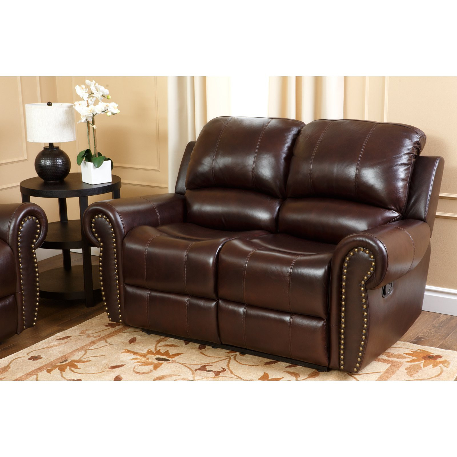 Best ideas about Reclining Leather Sofa
. Save or Pin Abbyson Lexington Dark Burgundy Italian Leather Reclining Now.