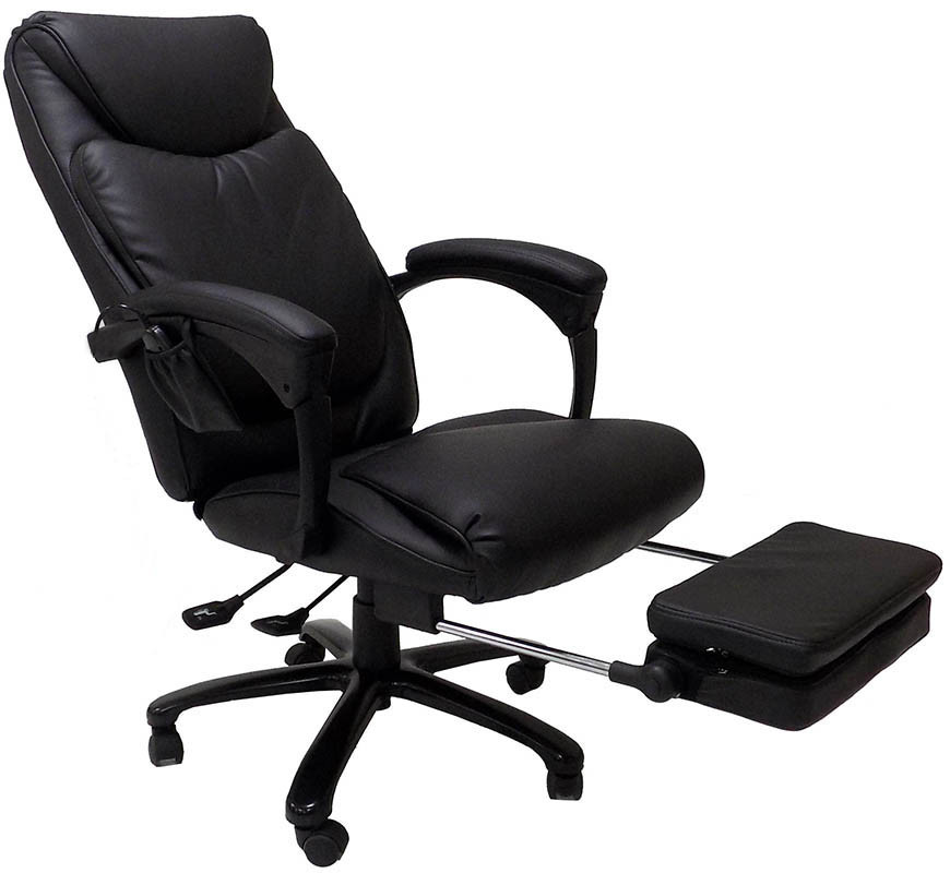 Best ideas about Reclining Office Chair With Footrest
. Save or Pin Heated Massage Reclining Leather fice Chair w Footrest Now.