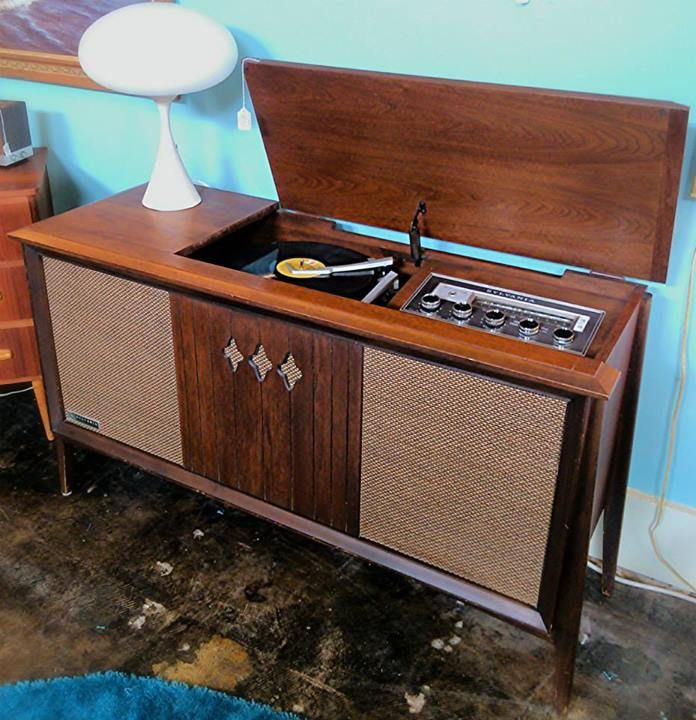 Best ideas about Record Player Cabinet
. Save or Pin 1960 s Sylvania walnut AM FM stereo record player cabinet Now.