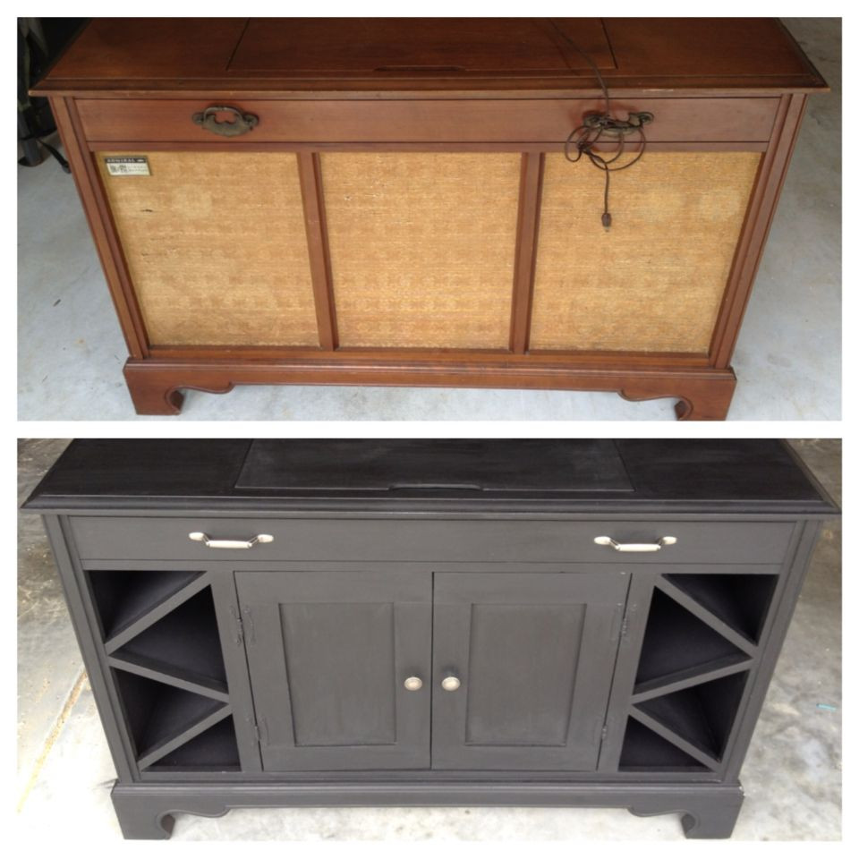 Best ideas about Record Player Cabinet
. Save or Pin Old record player cabinet transformed into mini bar Now.