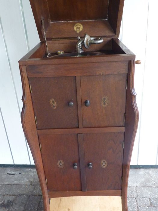 Best ideas about Record Player Cabinet
. Save or Pin Antique record player cabinet with 78 rpm records Catawiki Now.