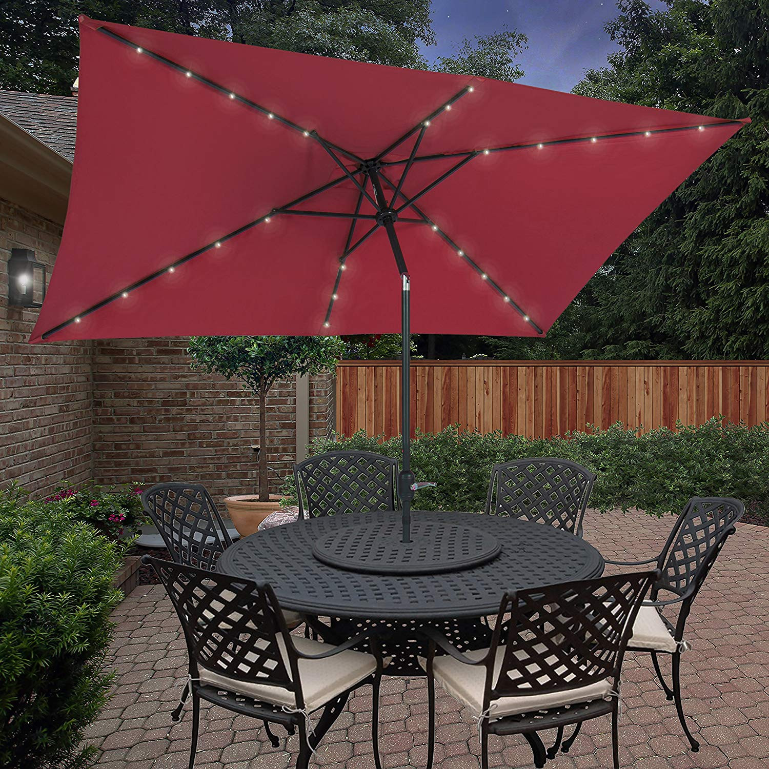 Best ideas about Rectangle Patio Umbrella
. Save or Pin Best Rectangular Patio Umbrella with Solar Lights Now.