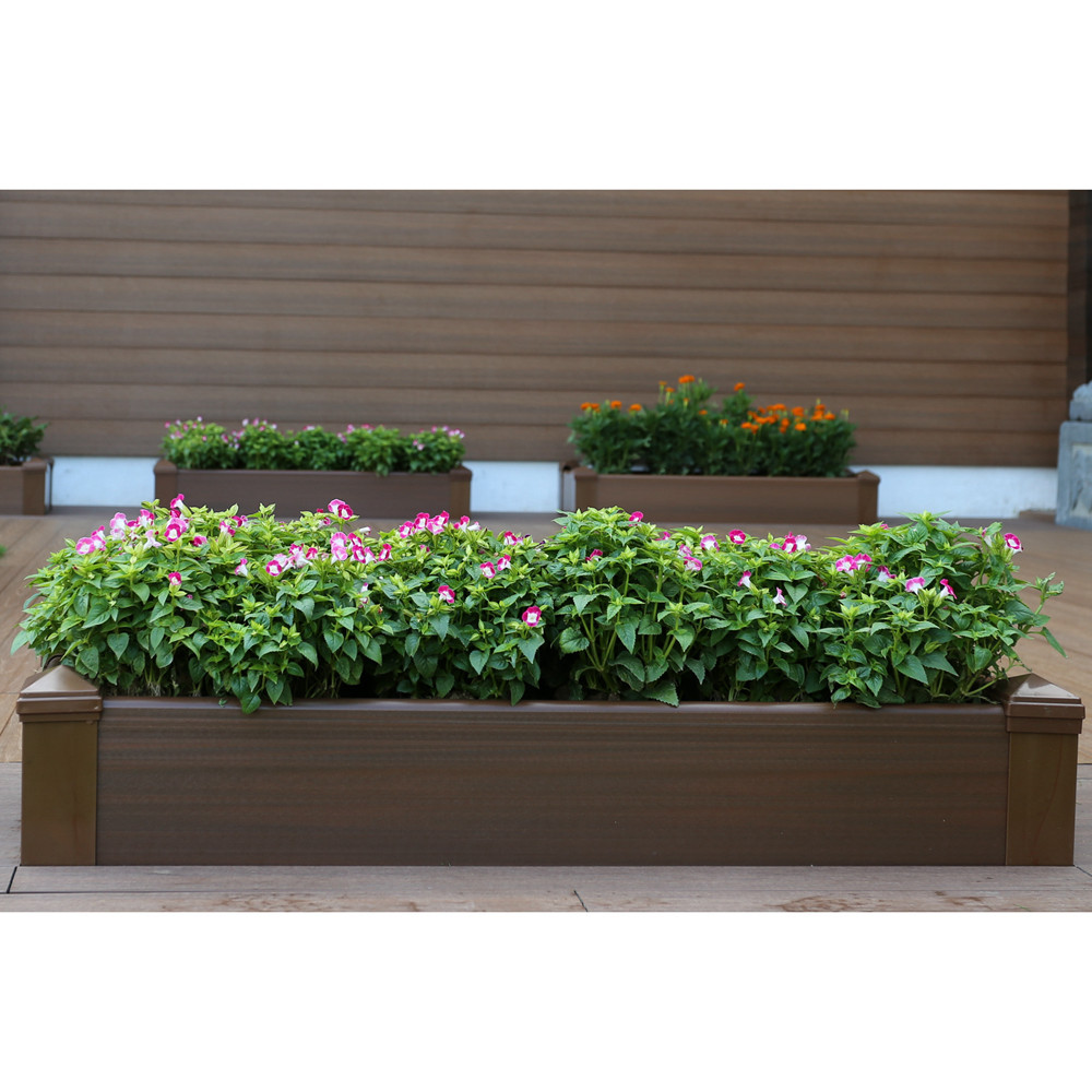 Best ideas about Rectangular Outdoor Planters
. Save or Pin posite Lumber Rectangular Patio Raised Garden Planter Now.