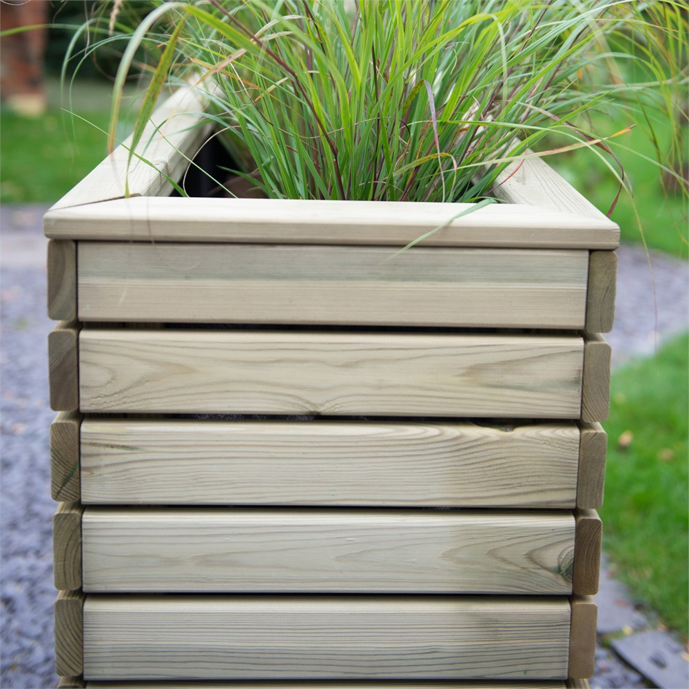 Best ideas about Rectangular Outdoor Planters
. Save or Pin Forest Garden Linear Long Rectangular Wooden Planter 120 x Now.