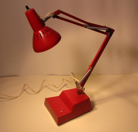 Best ideas about Red Desk Lamp
. Save or Pin Vintage Cherry Red LEDU pixar Desk Lamp Anglepoise style Mid Now.