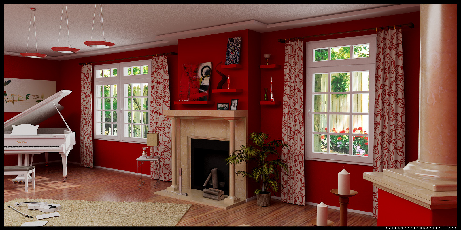 Best ideas about Red Living Room
. Save or Pin September 2012 Anne Wright Interiors Now.