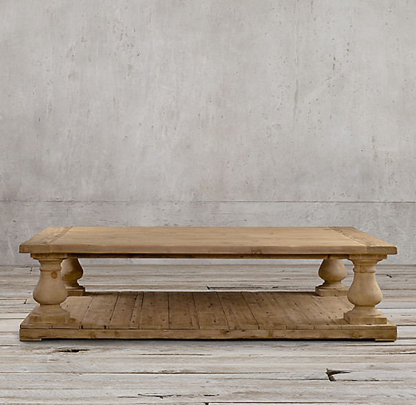 Best ideas about Restoration Hardware Coffee Table
. Save or Pin Balustrade Salvaged Wood Coffee Table Now.