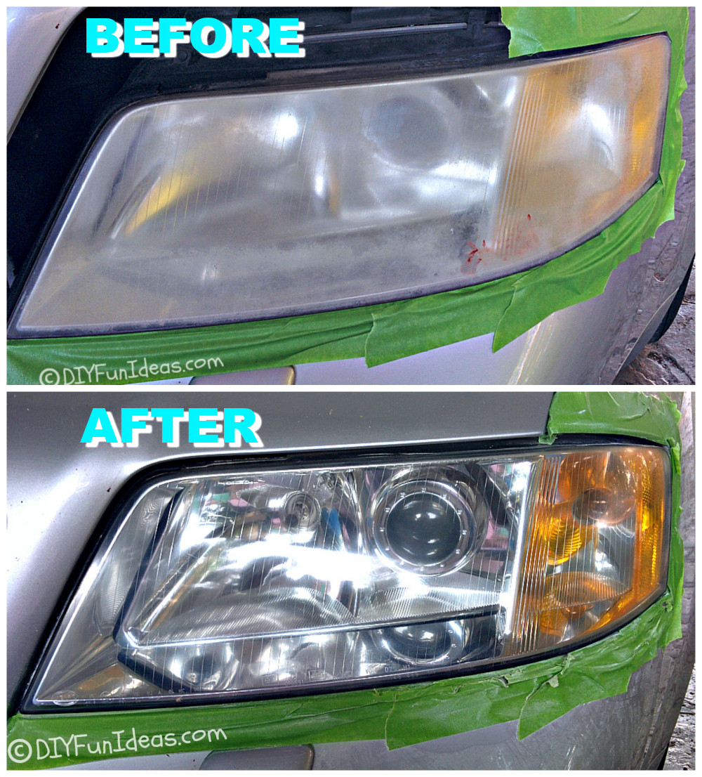 Best ideas about Restore Headlights DIY
. Save or Pin RESTORE CLOUDY HEADLIGHTS TO NEW FOR UNDER $15 Now.