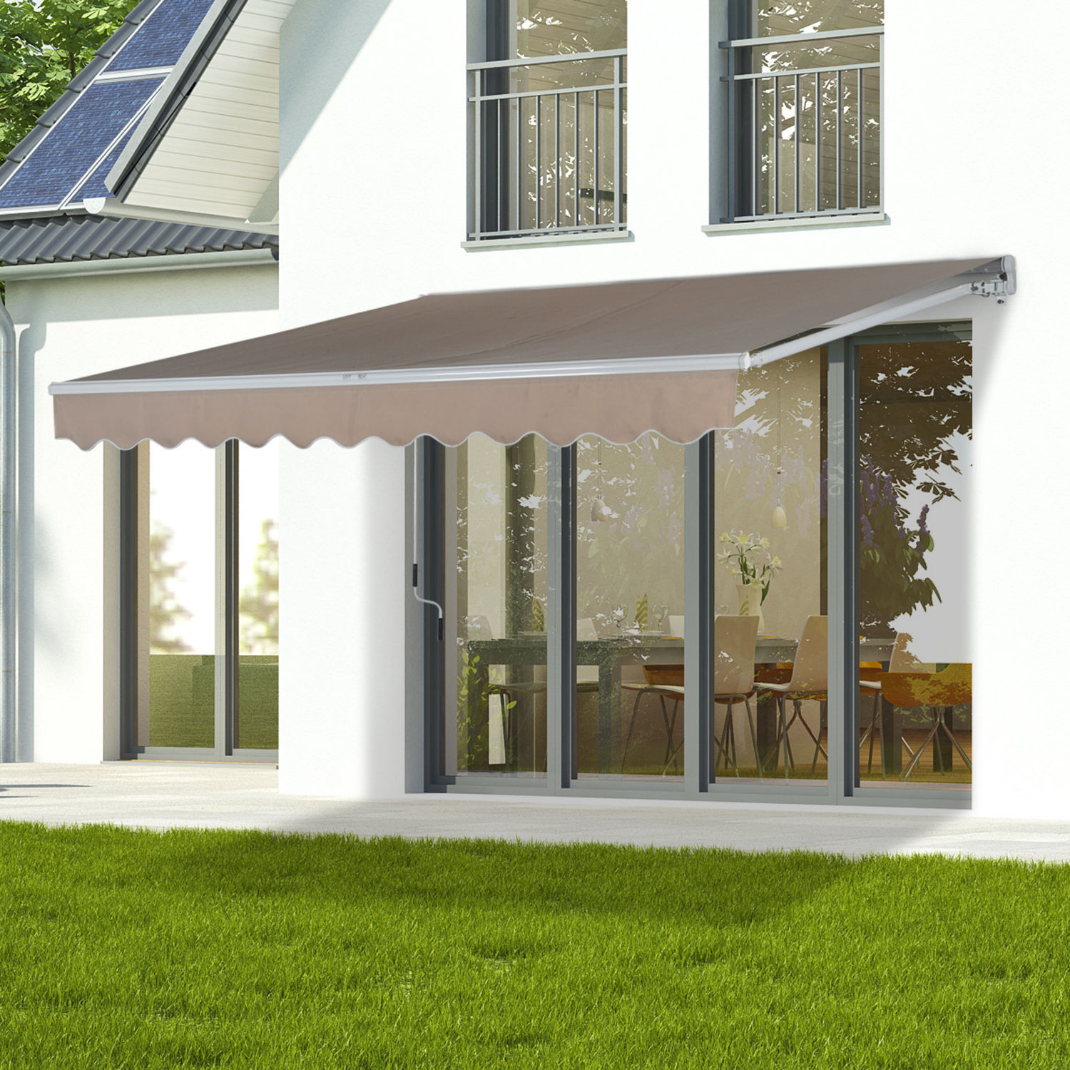 Best ideas about Retractable Patio Awning
. Save or Pin Patio Awning Canopy Retractable Deck Door Outdoor Sun Now.