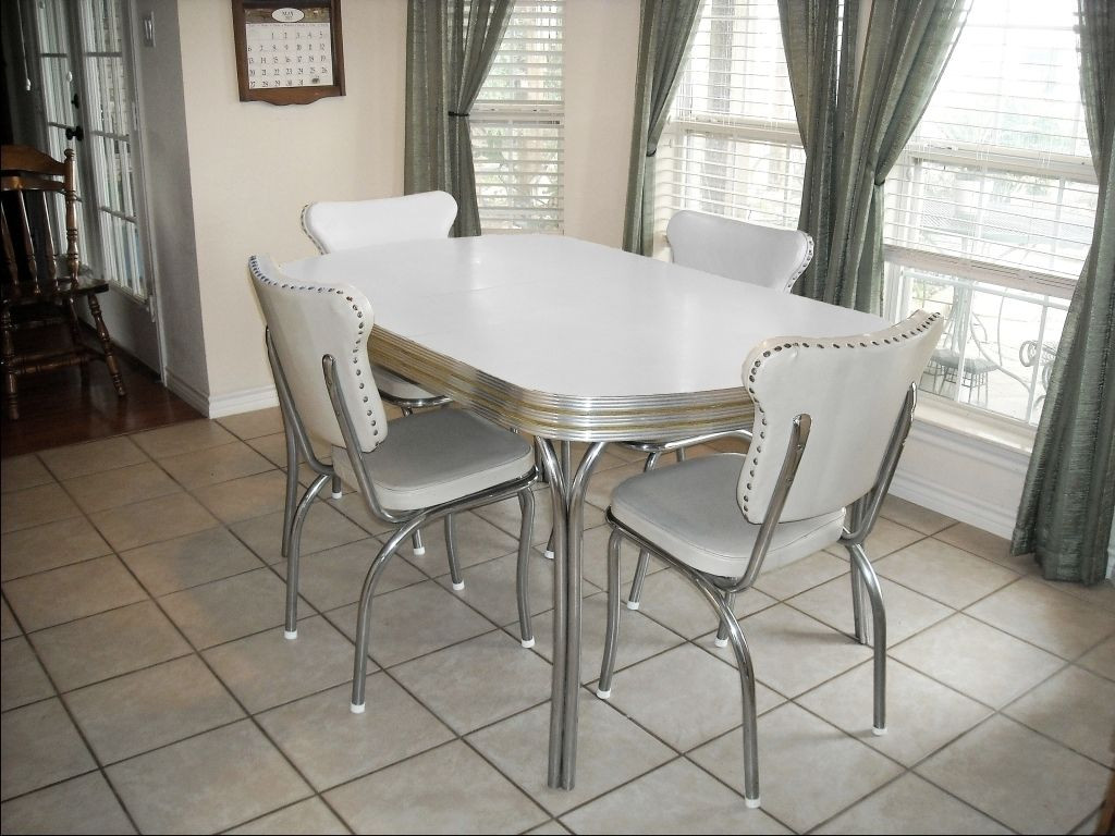 Best ideas about Retro Dining Table
. Save or Pin Vintage Retro 1950 s White Kitchen or Dining Room Table Now.