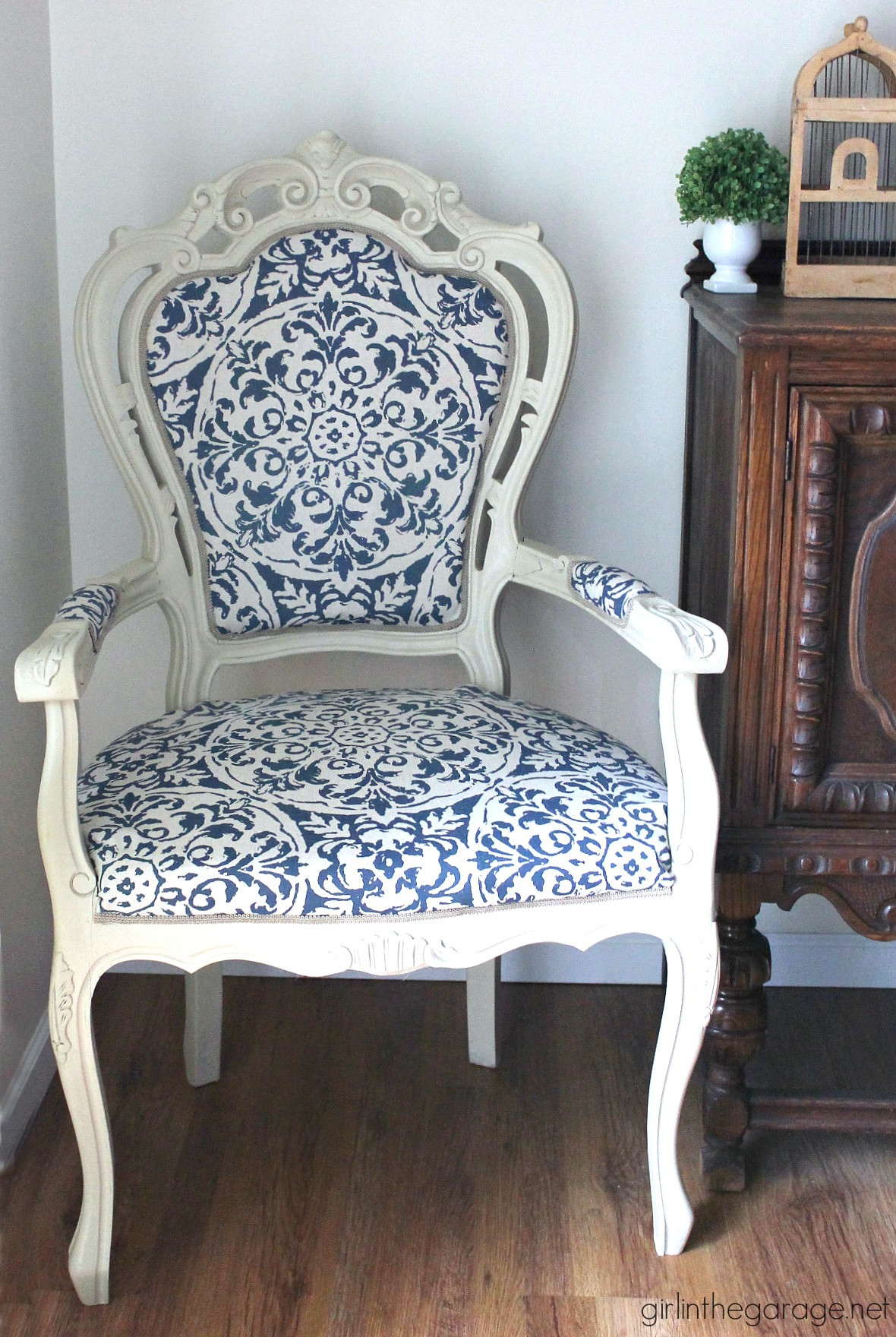 Best ideas about Reupholster Chair DIY
. Save or Pin The Throne Chair – DIY Reupholstered Chair Makeover – And Now.