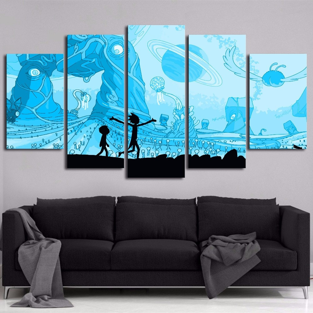 Best ideas about Rick And Morty Wall Art
. Save or Pin 5 Panels High Quality Canvas Painting rick and morty Now.