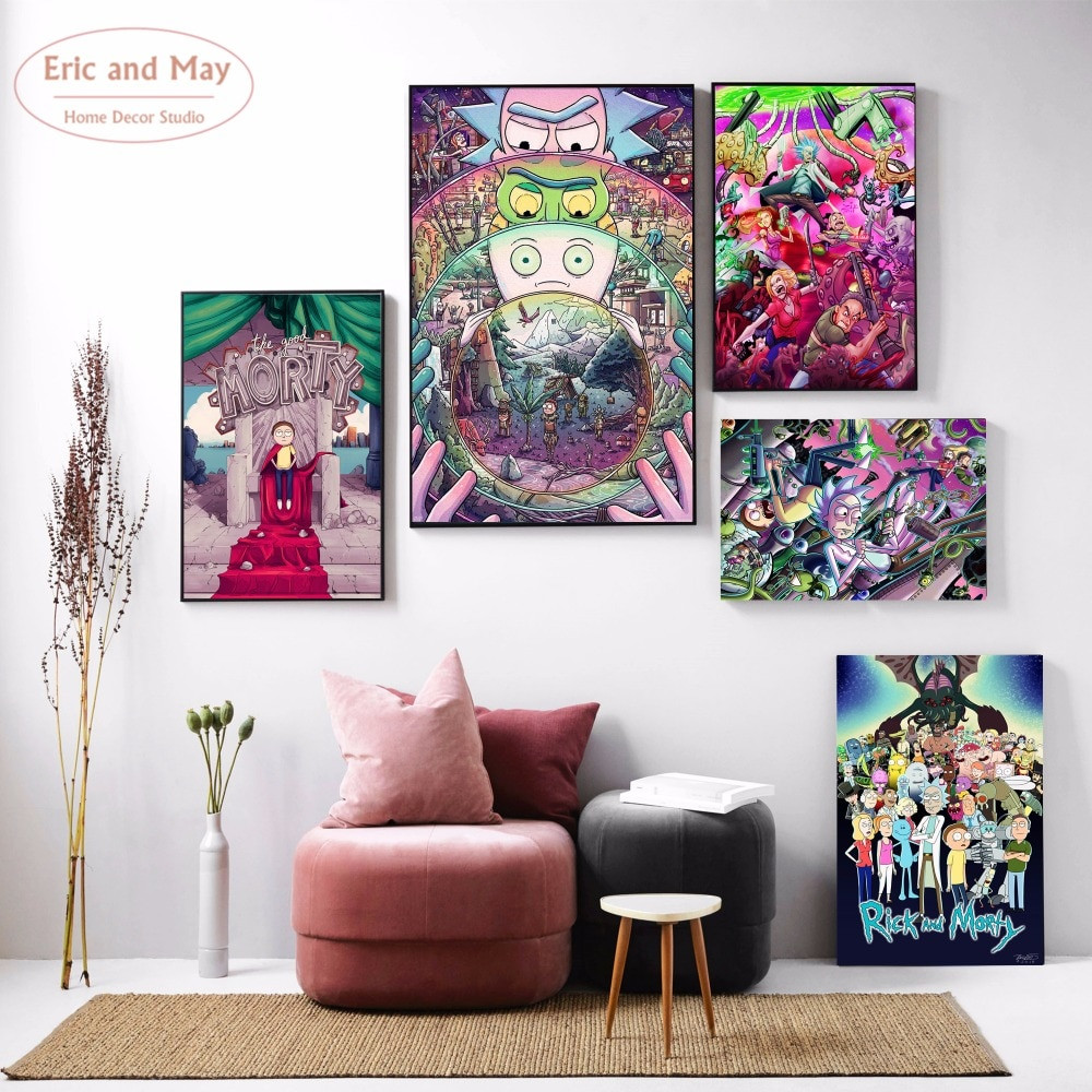 Best ideas about Rick And Morty Wall Art
. Save or Pin Rick And Morty Cartoon Canvas Art Print Painting Posters Now.