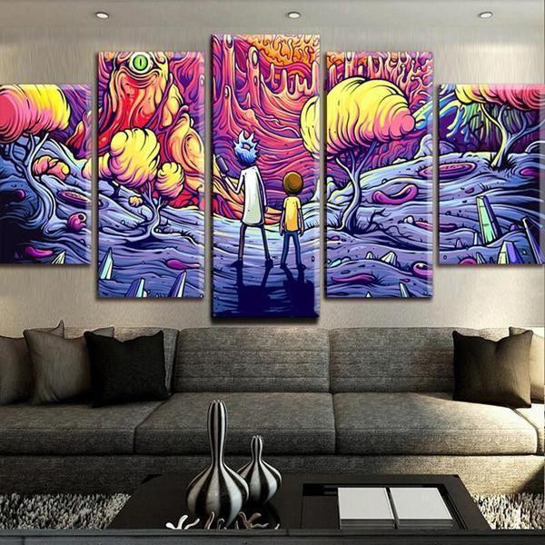 Best ideas about Rick And Morty Wall Art
. Save or Pin Rick & Morty Inspired 17 Canvas Wall Art Now.