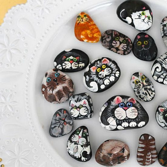 Best ideas about Rock Crafts For Adults
. Save or Pin It is easy to paint these Kitty Cats on rocks with step by Now.