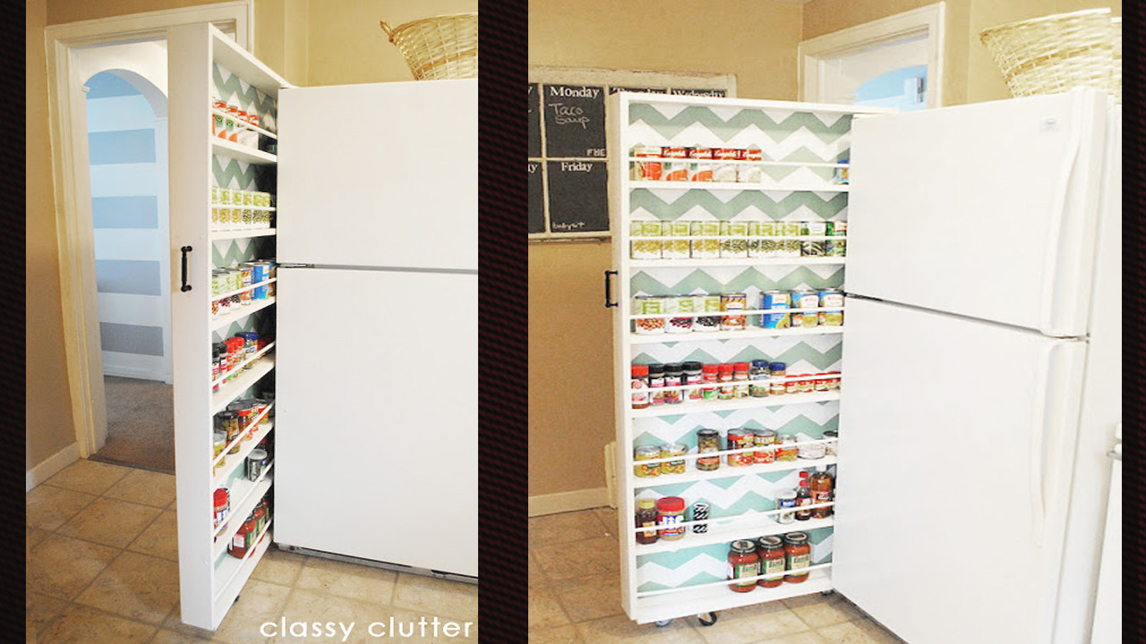 Best ideas about Roll Out Pantry
. Save or Pin Build A Space Saving Roll Out Pantry that Fits Between the Now.