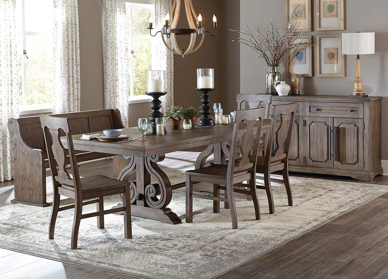 Best ideas about Rooms To Go Dining Room
. Save or Pin Toulones Trestle Dining Set – Wire Brushed – Best Furniture Now.