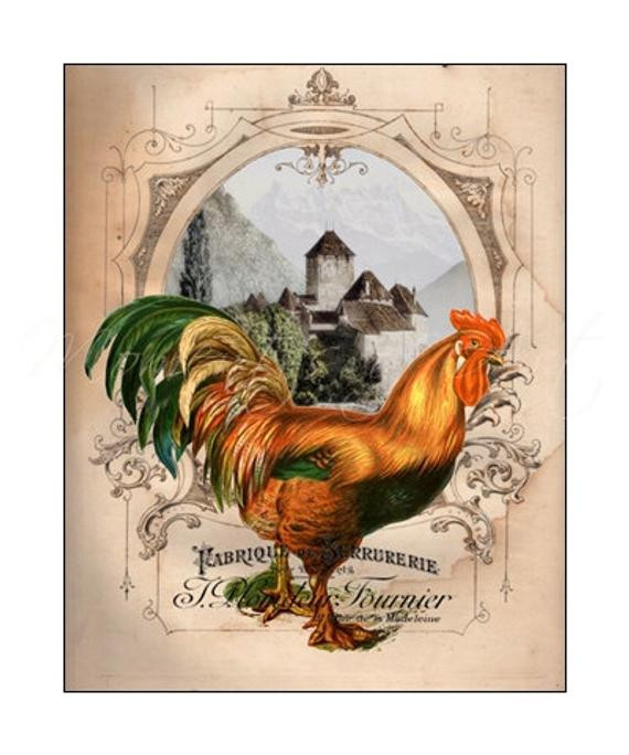Best ideas about Rooster Kitchen Decor French Country
. Save or Pin 8x10 Rooster Print French Country Decor Colorful by Now.