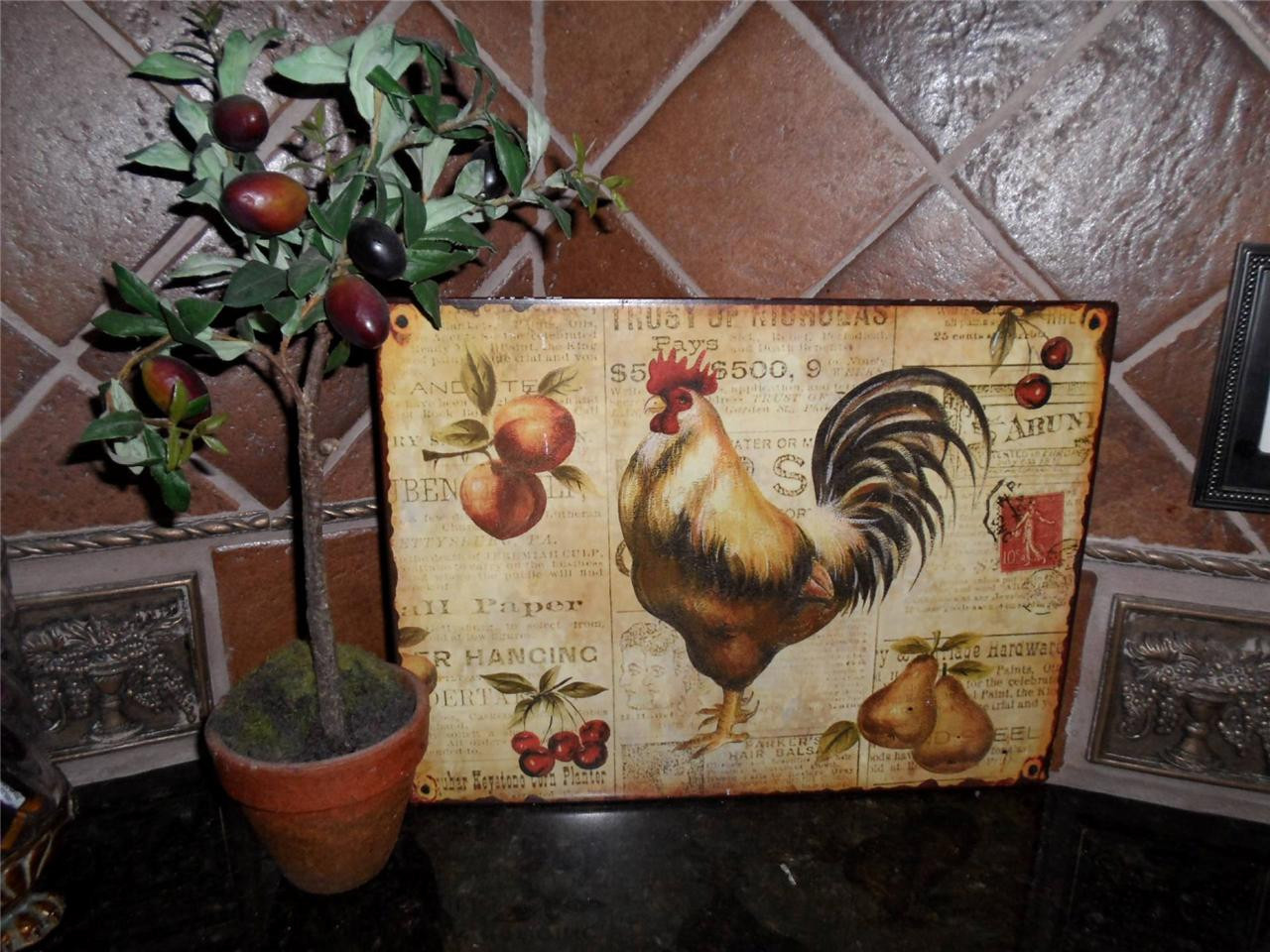 Best ideas about Rooster Kitchen Decor French Country
. Save or Pin French Country Tuscan Rooster Metal Sign Plaque Wall Now.
