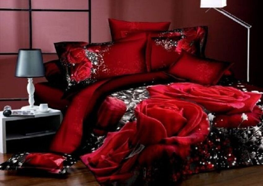 Best ideas about Roses Bedroom Set
. Save or Pin New 3D Red Rose Queen Bedding Set Flower Print forter Now.