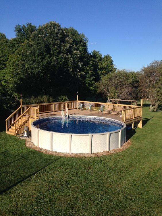 Best ideas about Round Above Ground Pool Deck Plans
. Save or Pin ground pool deck for 24 ft round pool Deck is 28x28 Now.