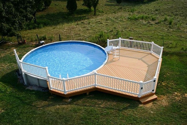 Best ideas about Round Above Ground Pool Deck Plans
. Save or Pin Cool above ground pools with decks – modern backyard Now.