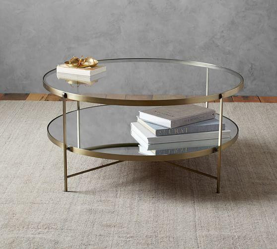 Best ideas about Round Glass Coffee Table
. Save or Pin Brass and Smoke Glass Coffee Table Now.