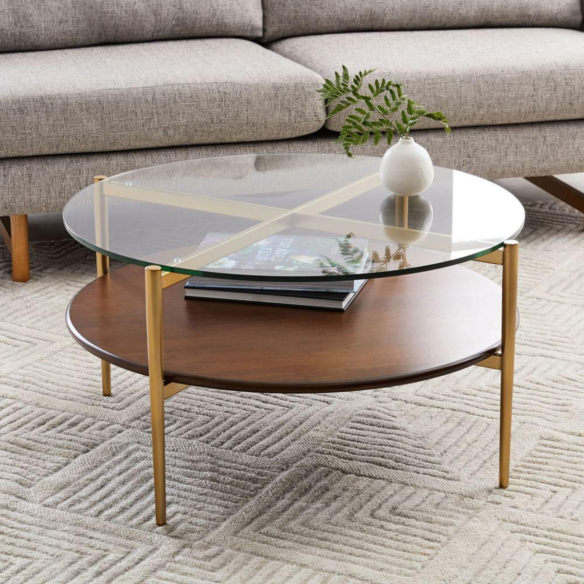 Best ideas about Round Glass Coffee Table
. Save or Pin Mid Century Art Display Round Coffee Table Now.
