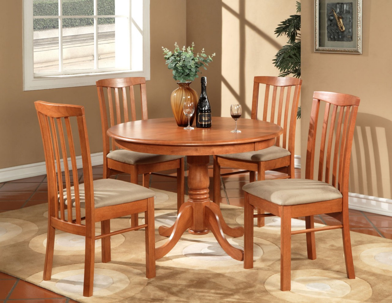 Best ideas about Round Kitchen Table And Chairs
. Save or Pin 5PC HARTLAND ROUND DINETTE KITCHEN TABLE SET WITH 4 Now.