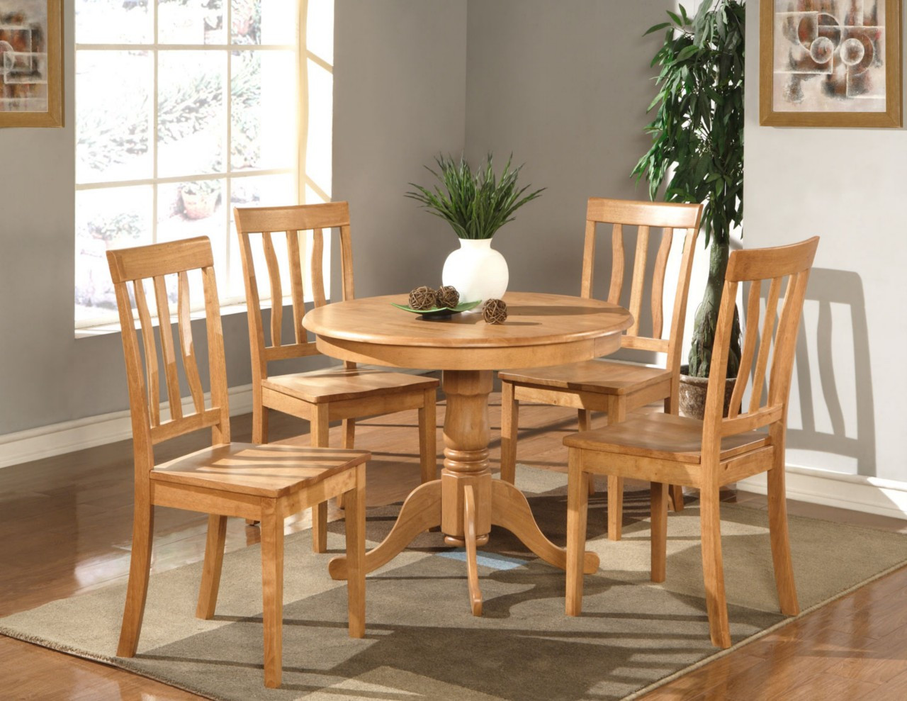 Best ideas about Round Kitchen Table And Chairs
. Save or Pin 5 PC DINETTE KITCHEN ROUND TABLE with 4 WOOD SEAT CHAIRS Now.