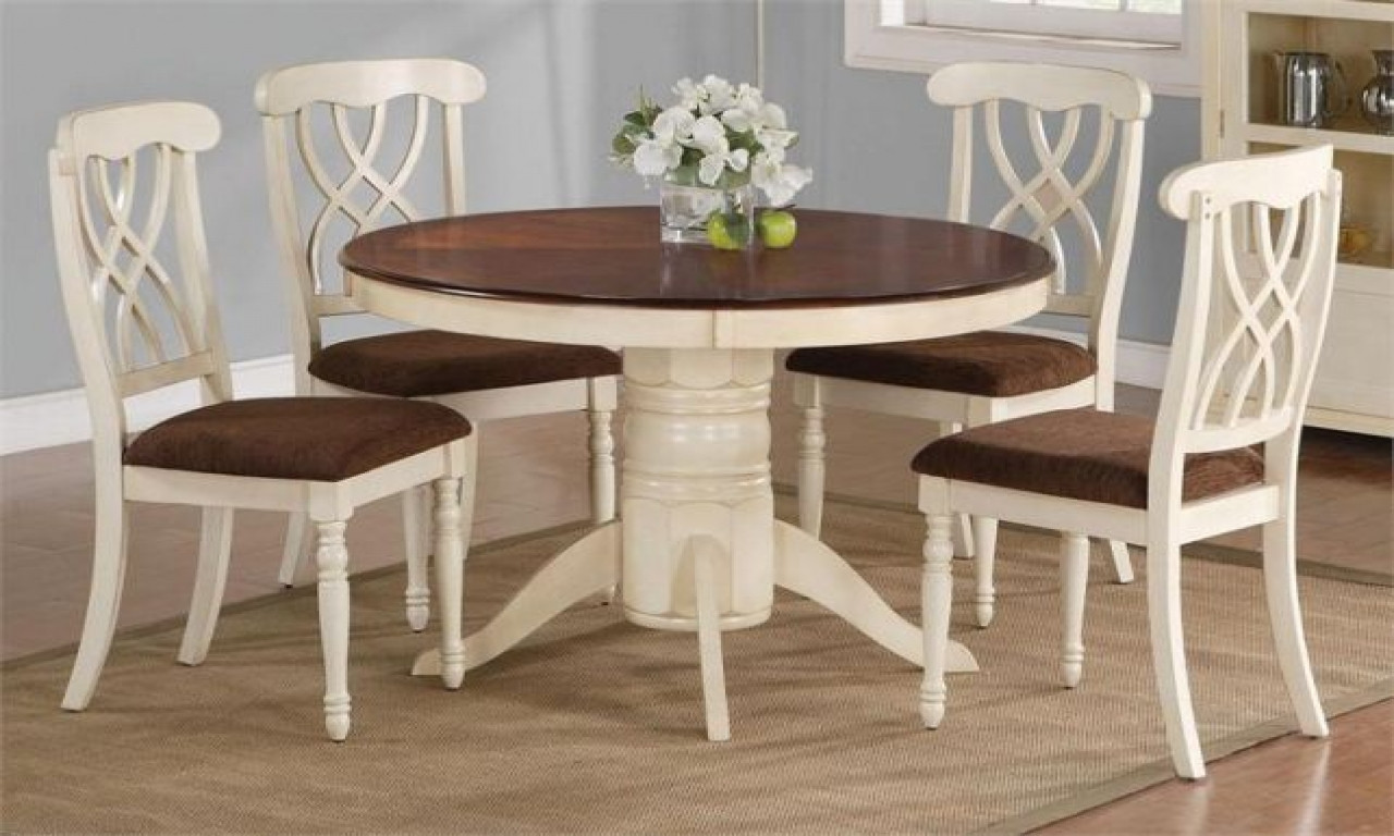 Best ideas about Round Kitchen Table And Chairs
. Save or Pin White and cherry kitchen table round kitchen table and Now.