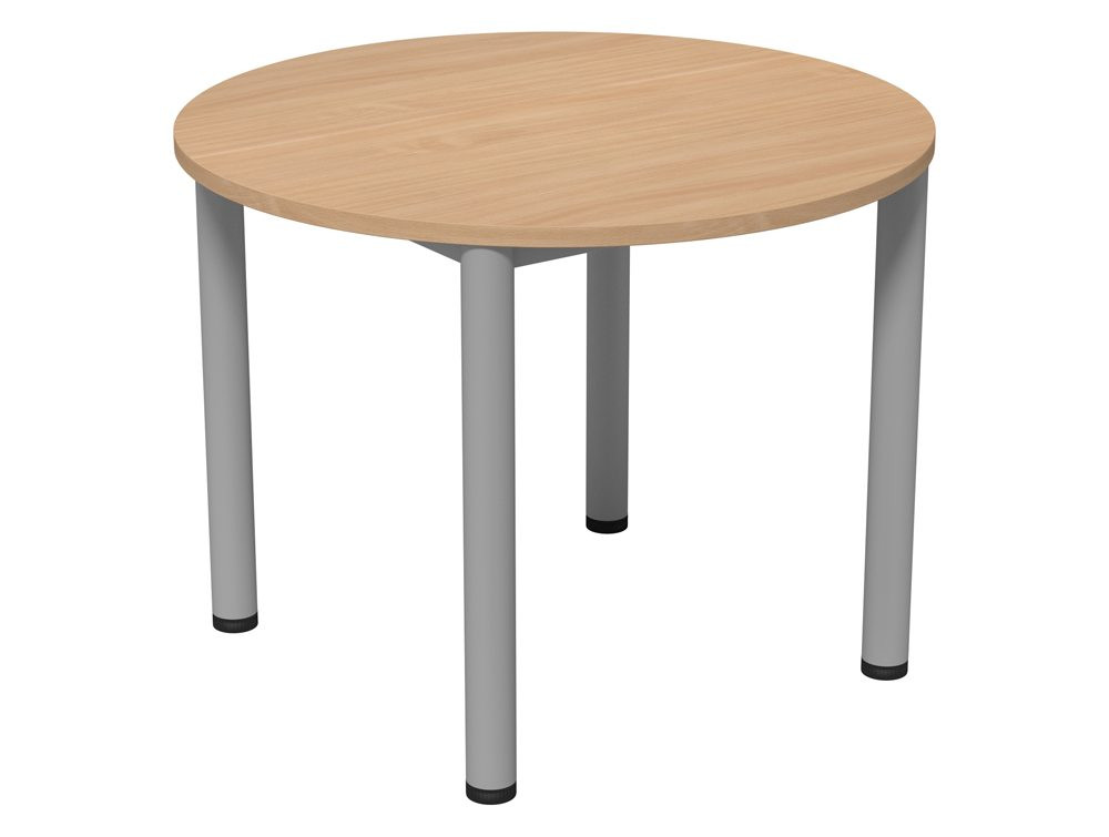 Best ideas about Round Office Table
. Save or Pin Kito Round Meeting Table with Tubular Legs in Beech Now.
