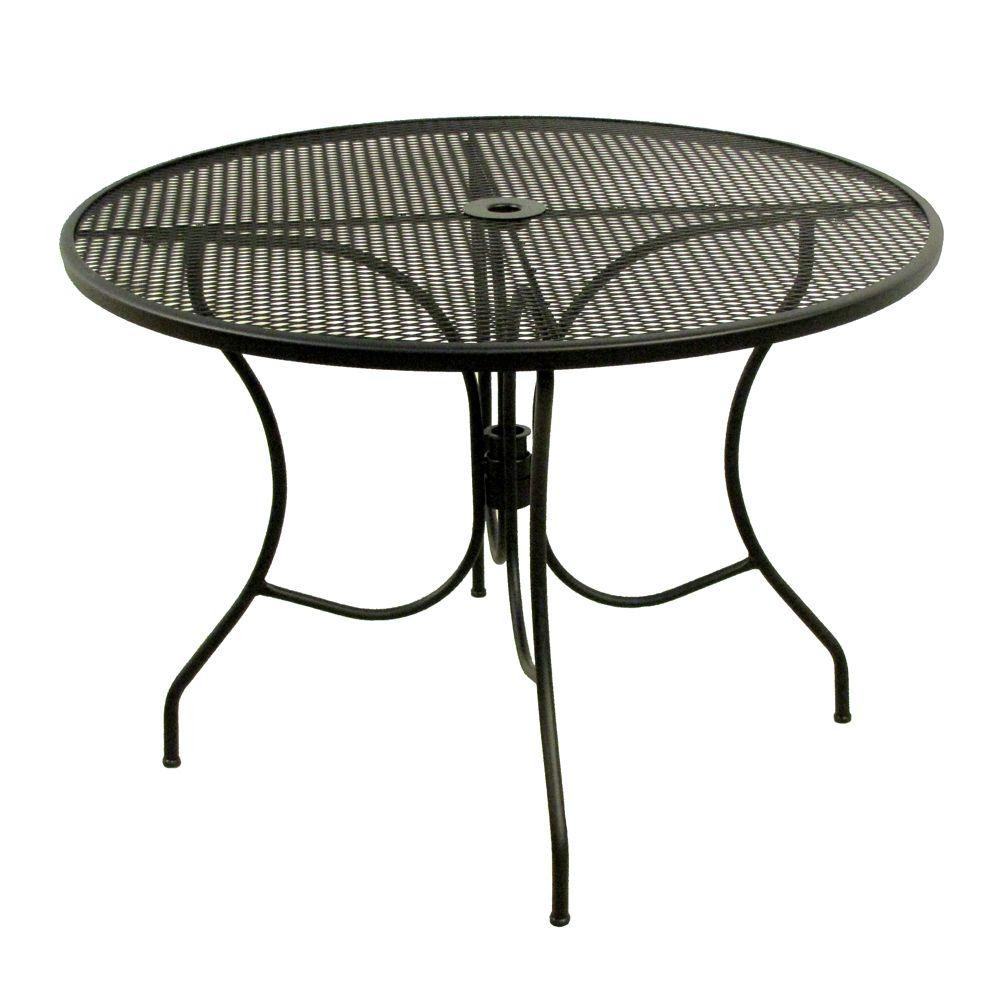 Best ideas about Round Patio Dining Table
. Save or Pin Arlington House Glenbrook Black 42 in Round Mesh Patio Now.