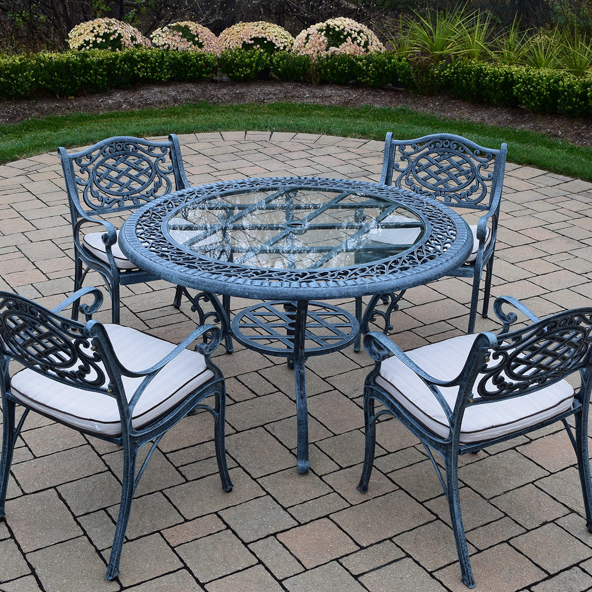 Best ideas about Round Patio Furniture
. Save or Pin Oakland Living Mississippi Cast Aluminum 5 Piece Patio Now.