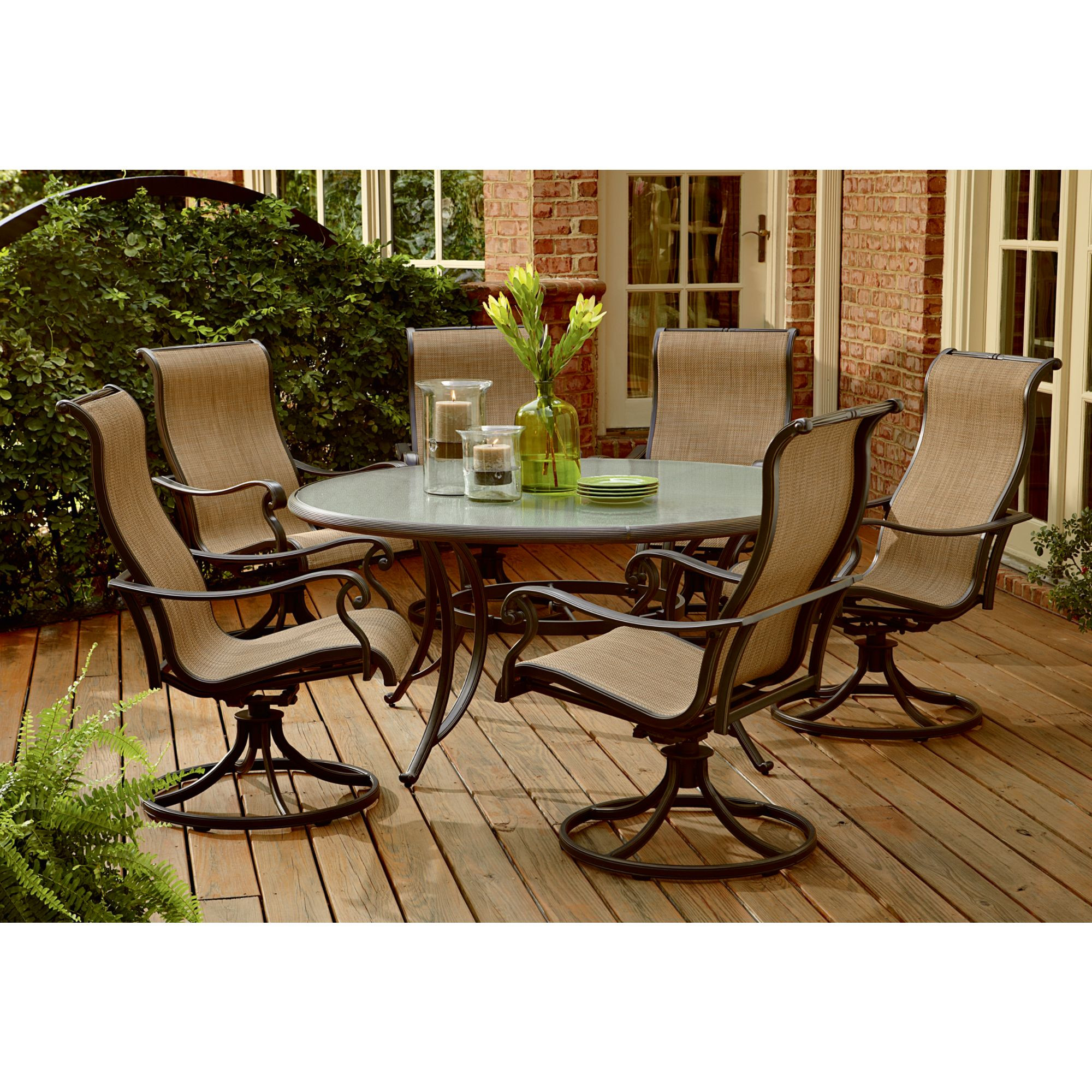 Best ideas about Round Patio Furniture
. Save or Pin Panorama 7 Piece Patio Dining Set Improve Your Life and Now.