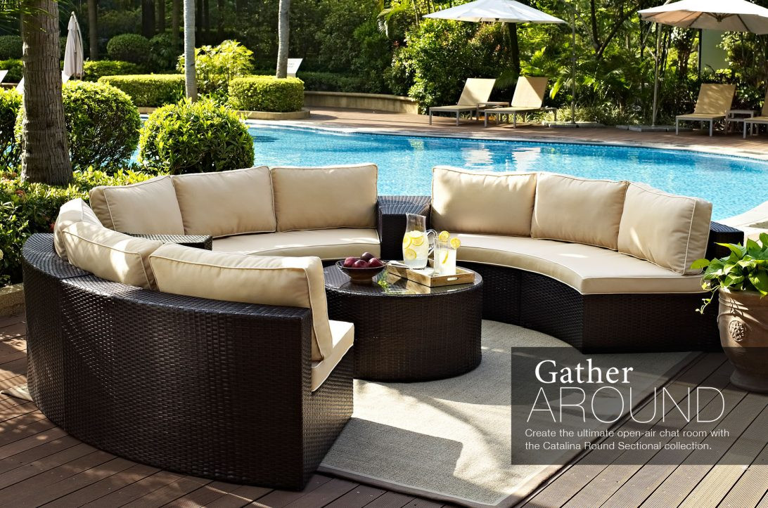 Best ideas about Round Patio Furniture
. Save or Pin Round Outdoor Sectional Sofa Cheap Curved Literarywondrous Now.