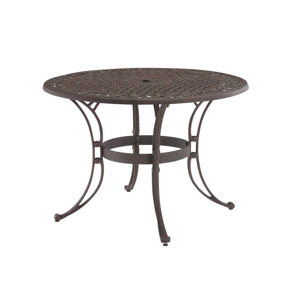 Best ideas about Round Patio Table
. Save or Pin Home Styles Biscayne 42 in Bronze Round Patio Dining Now.