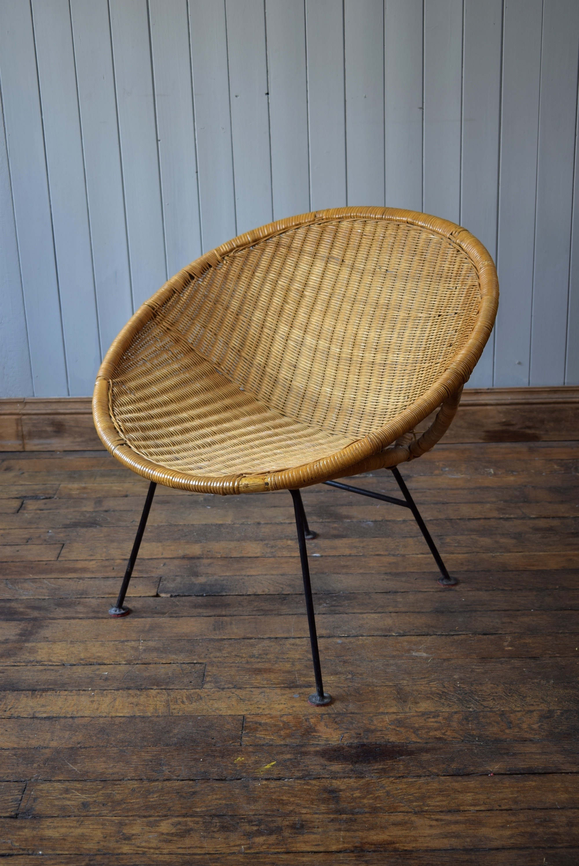 Best ideas about Round Wicker Chair
. Save or Pin Vintage Satellite Round Circle Bamboo Cane Wicker Rattan Now.