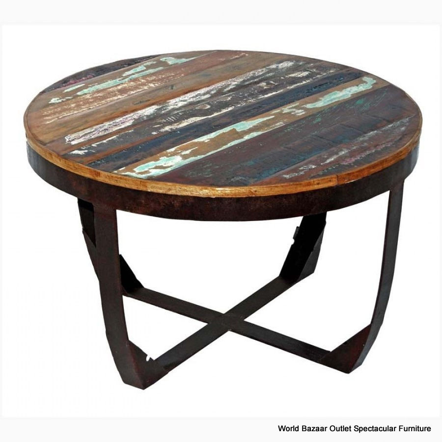 Best ideas about Round Wood Coffee Table
. Save or Pin 30" Round Coffee Table Solid Multicolor Reclaimed Wood Now.