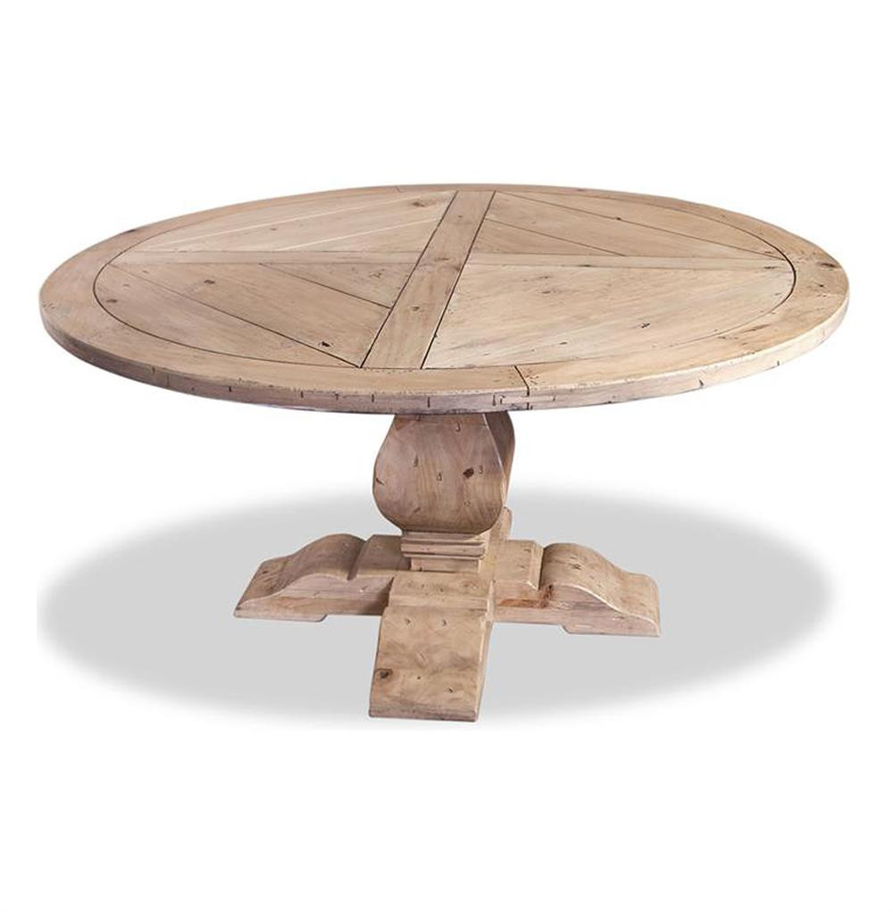 Best ideas about Round Wood Dining Table
. Save or Pin Ludlum Neoclassical Rustic Light Wood 60"D Round Dining Table Now.